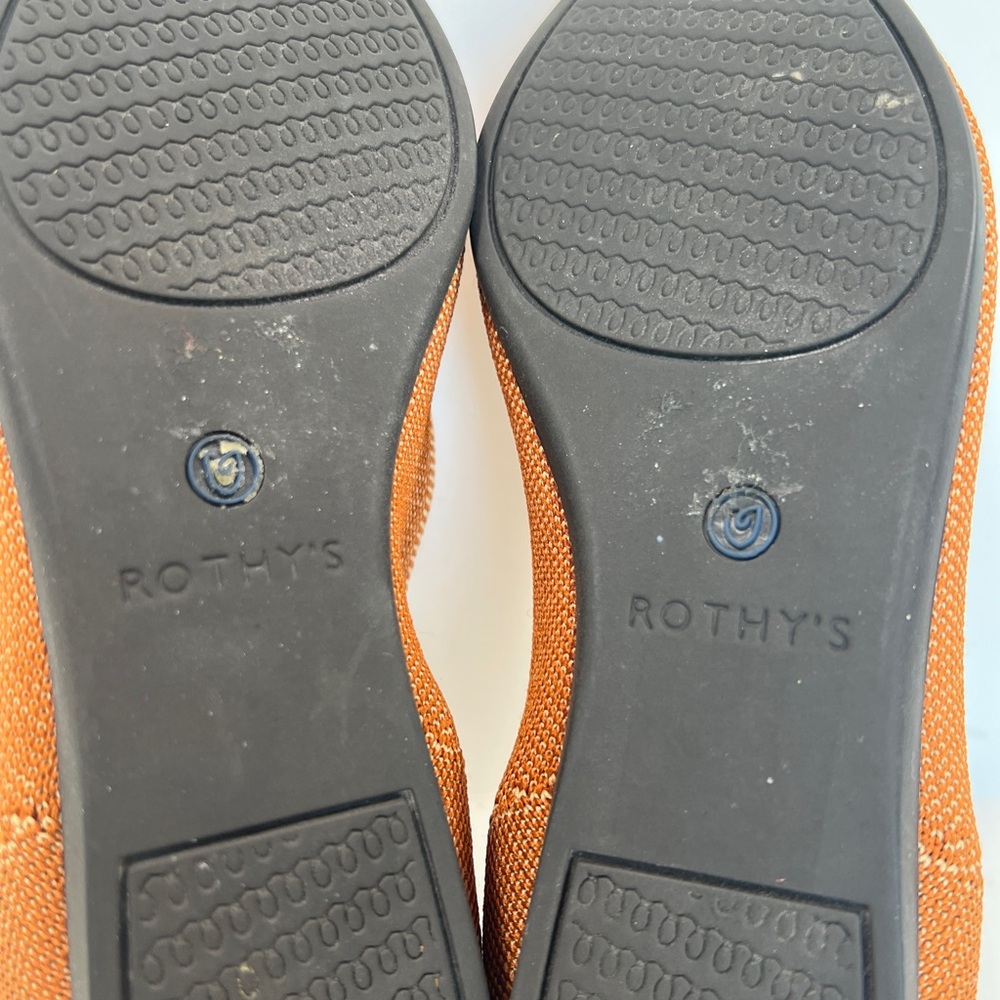 EUC! Rothy's The Point Orange WSize 6.5 - Picture 13 of 13